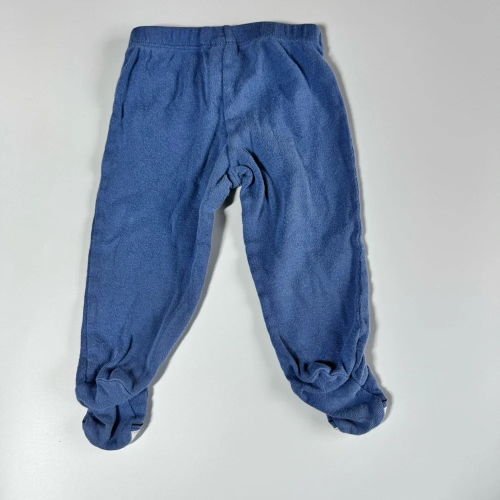 Baby Boy Pants Size 6 Months Carter’s Blue Gray Navy Baseball Sports Buttons - Picture 5 of 15